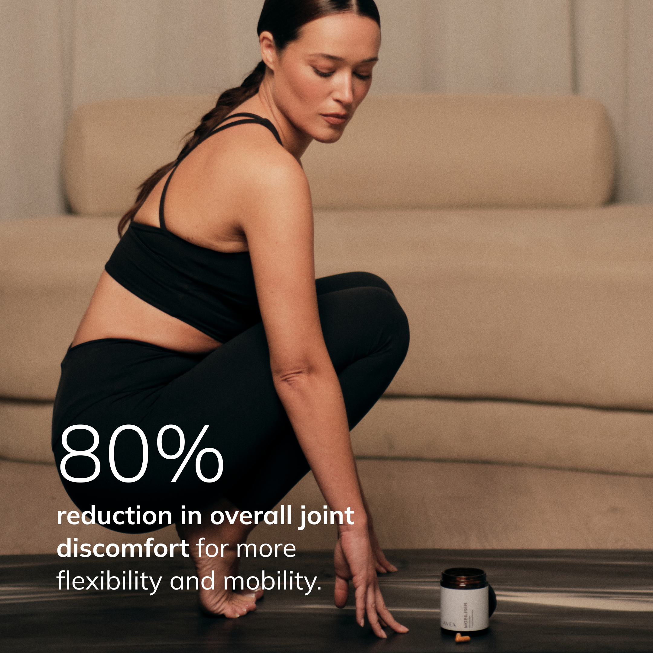 80% reduction in overall joint discomfort for more flexibility and mobility