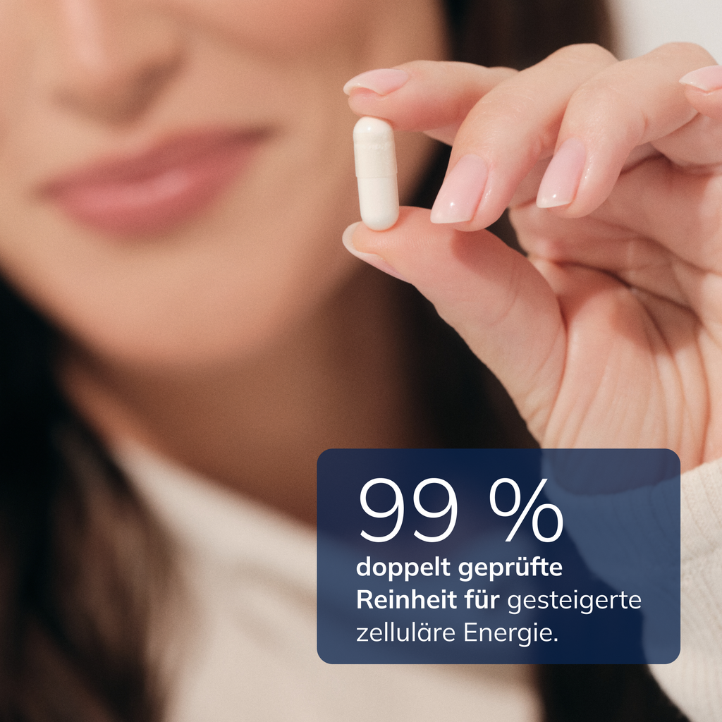 99 % doppelt geprüfte Reinheit für gesteigerte zelluläre Energie