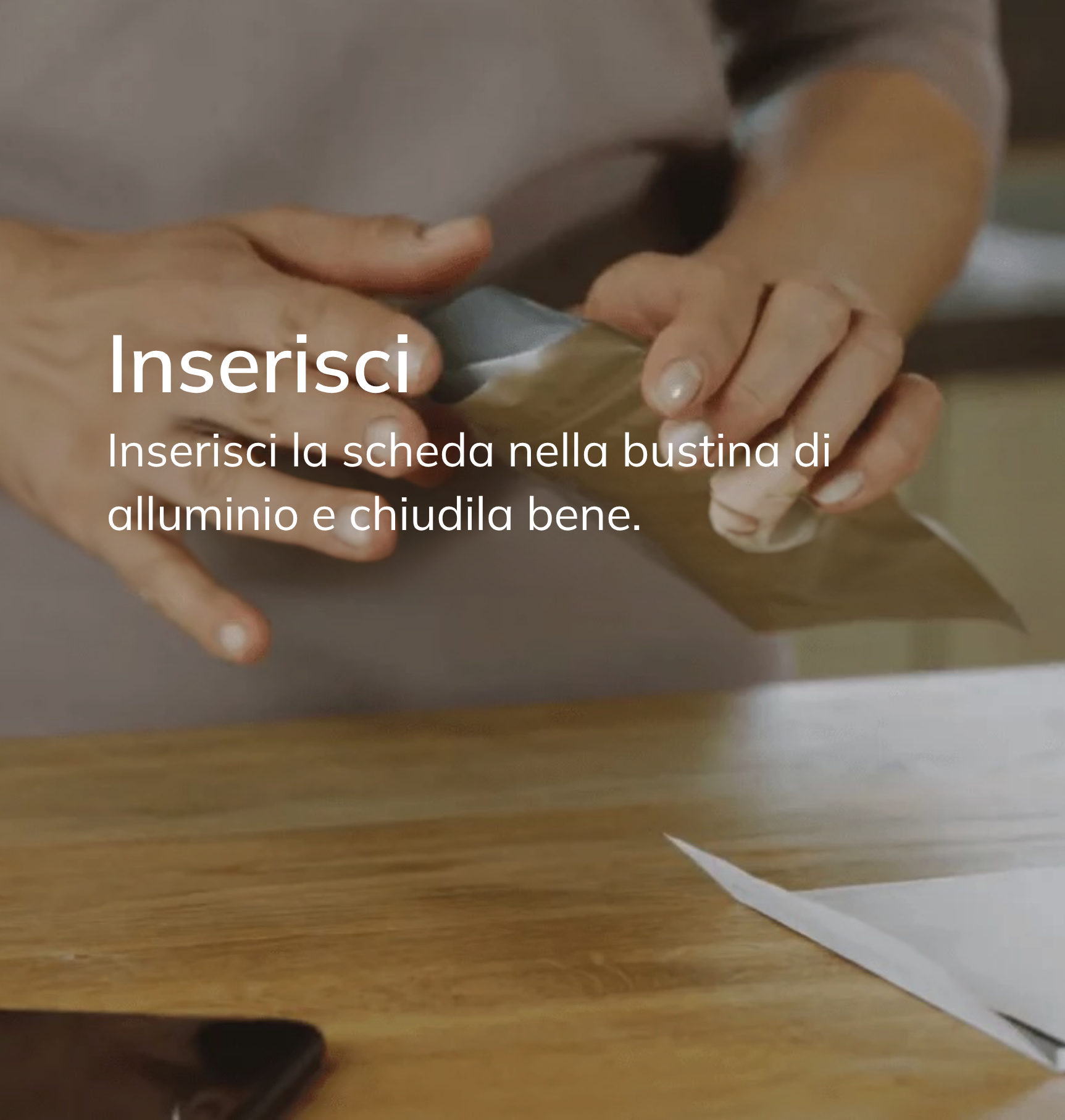 3. Spedizione del test