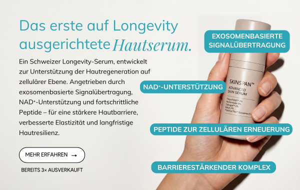 SkinSpan™ Advanced Skin Serum Flasche mit Hervorhebung exosomenbasierter Signalprozesse, NAD⁺-Unterstützung, Peptiden zur zellulären Erneuerung und Stärkung der Hautbarriere“

If you want a shorter, more accessibility-focused version (also acceptable for alt text), use:

SkinSpan™ Advanced Skin Serum Flasche mit exosomenbasierter Signalwirkung, NAD⁺-Unterstützung, zellulärer Erneuerung und Stärkung der Hautbarriere