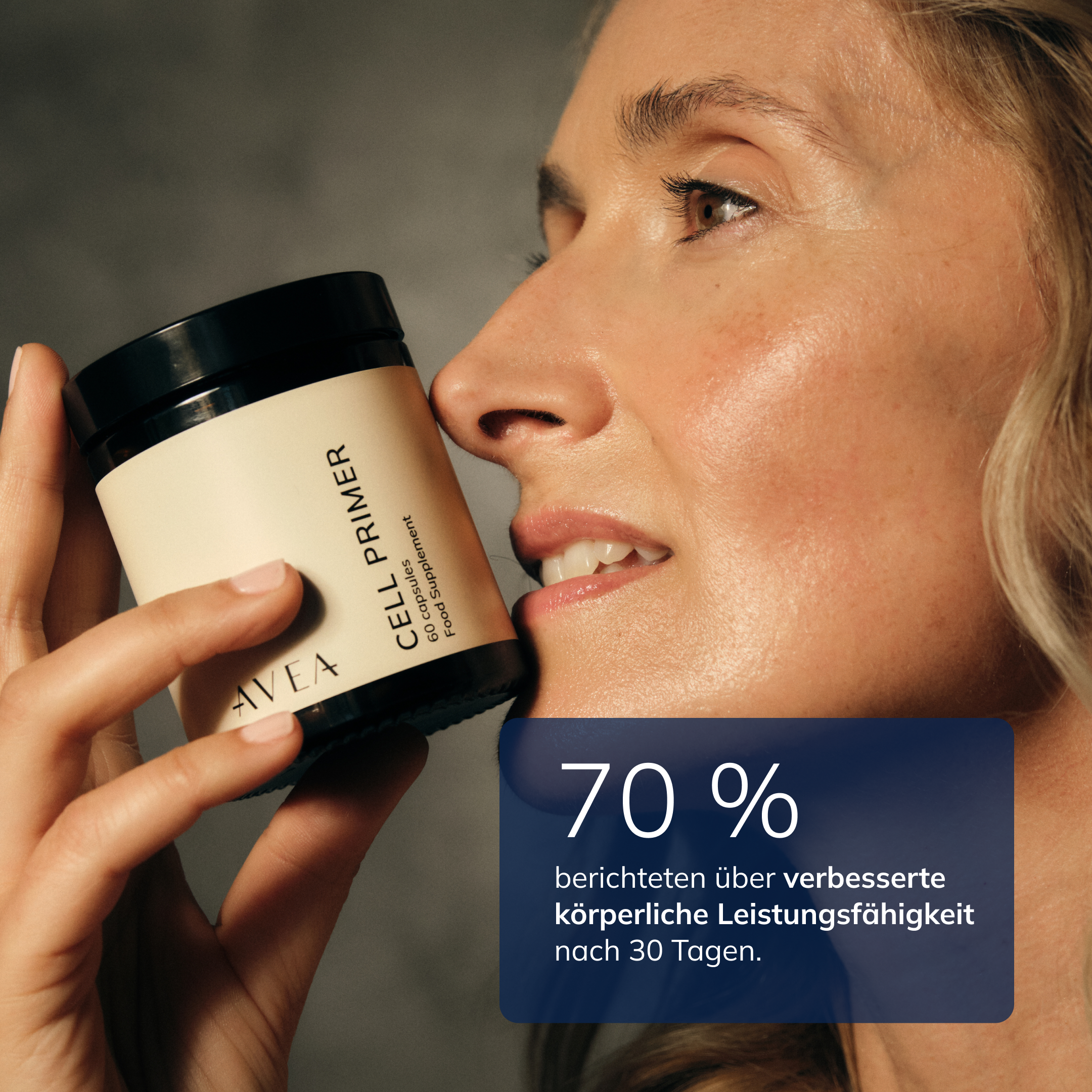 70 % berichteten über verbesserte körperliche Leistungsfähigkeit nach 30 Tagen.