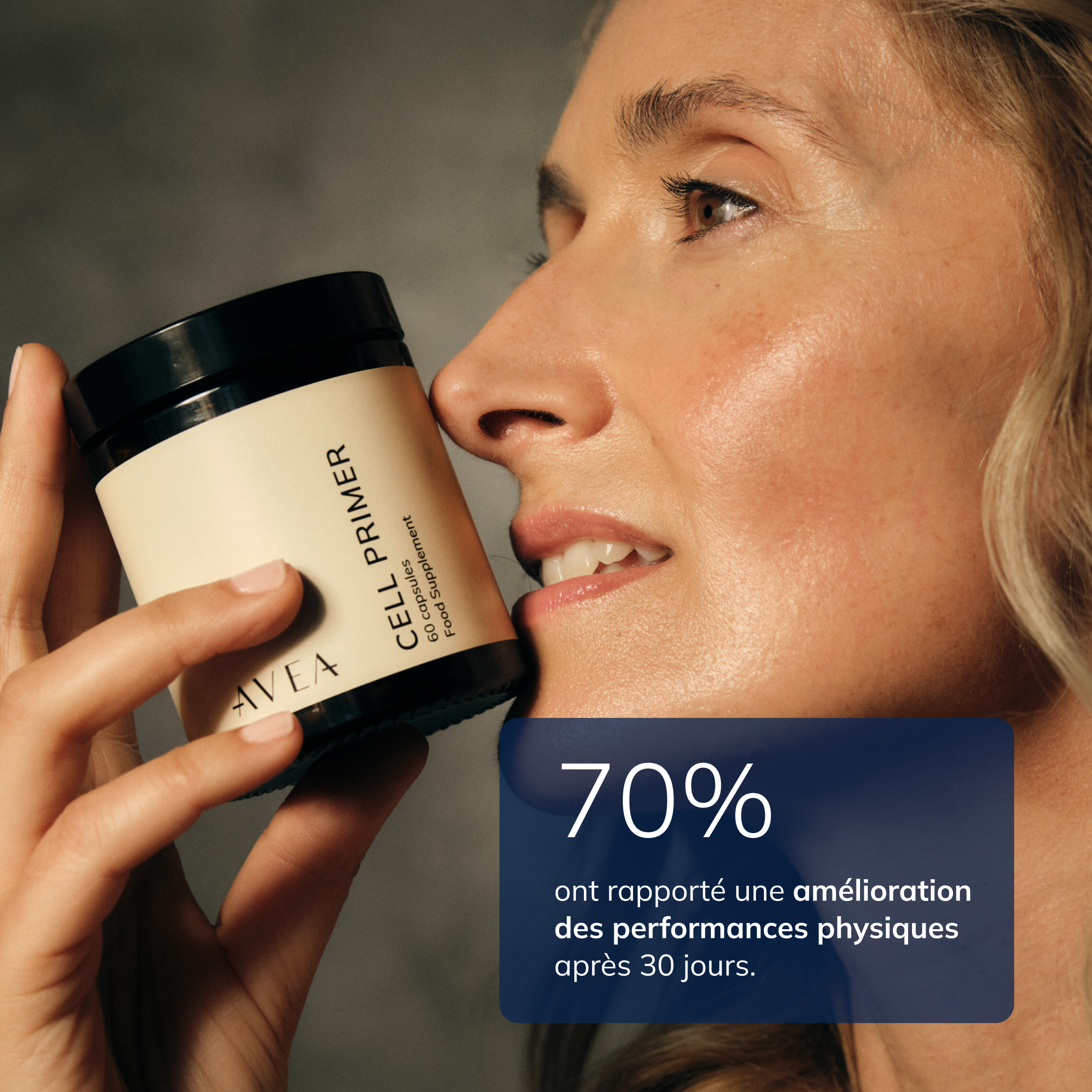 70 % ont rapporté une amélioration des performances physiques après 30 jours