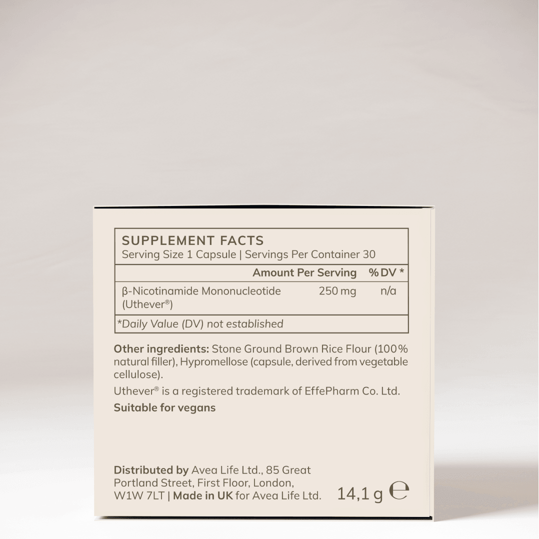 NMN SUPPLEMENT FACTS and INGREDIENTS